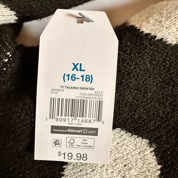 Black and white polka dot Time and Tru - Picture 2 of 6